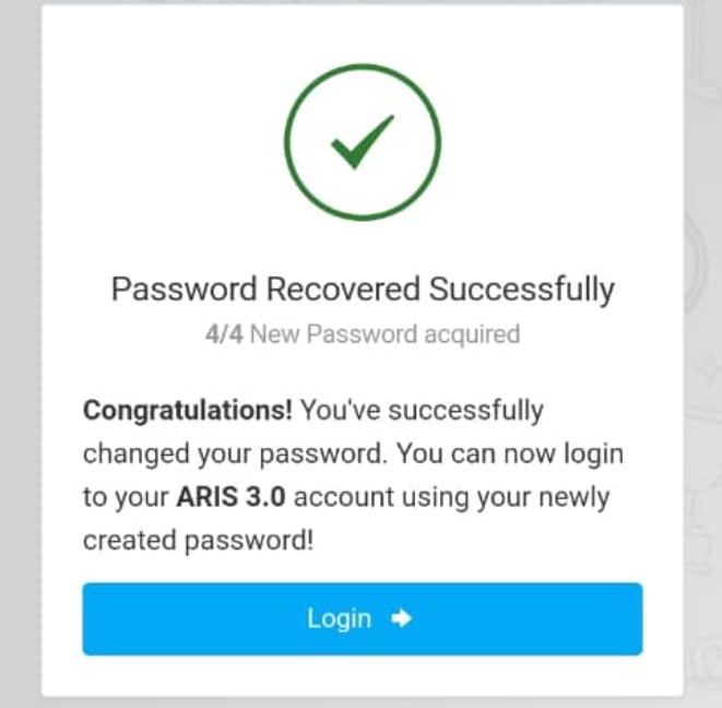 This is the final result after following the simple way to solve the issue of an expired password when logging into your Aris3 UDSM Account