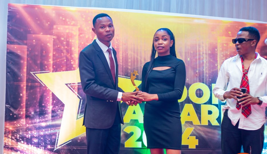 The UDOM Awards 2024 Winners: Robert Mauya (Left) Best Male Presenter